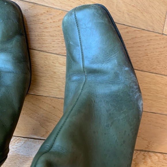 Stephane Kélian Army Green Booties - Picture 5 of 9